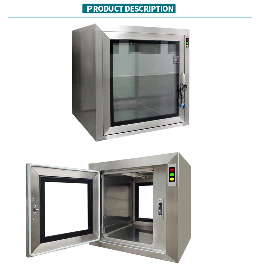 Cleanroom Pass-Through Box Laminar Air Flow Ozone Sterilization Transfer Window Pass Box